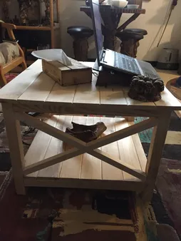 میز جلومبلی روستیک دکور مدل K2