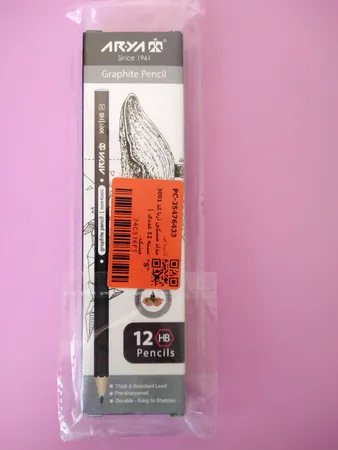 مداد مشکی آریا کد 3001 بسته 12 عددی