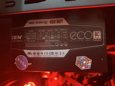 منبع تغذیه کامپیوتر گرین مدل GP450A-ECO Rev3.1