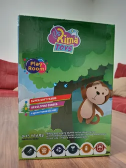 عروسک ریماتویز طرح خرگوش لمسی موزیکال ارتفاع 30 سانتی‌متر