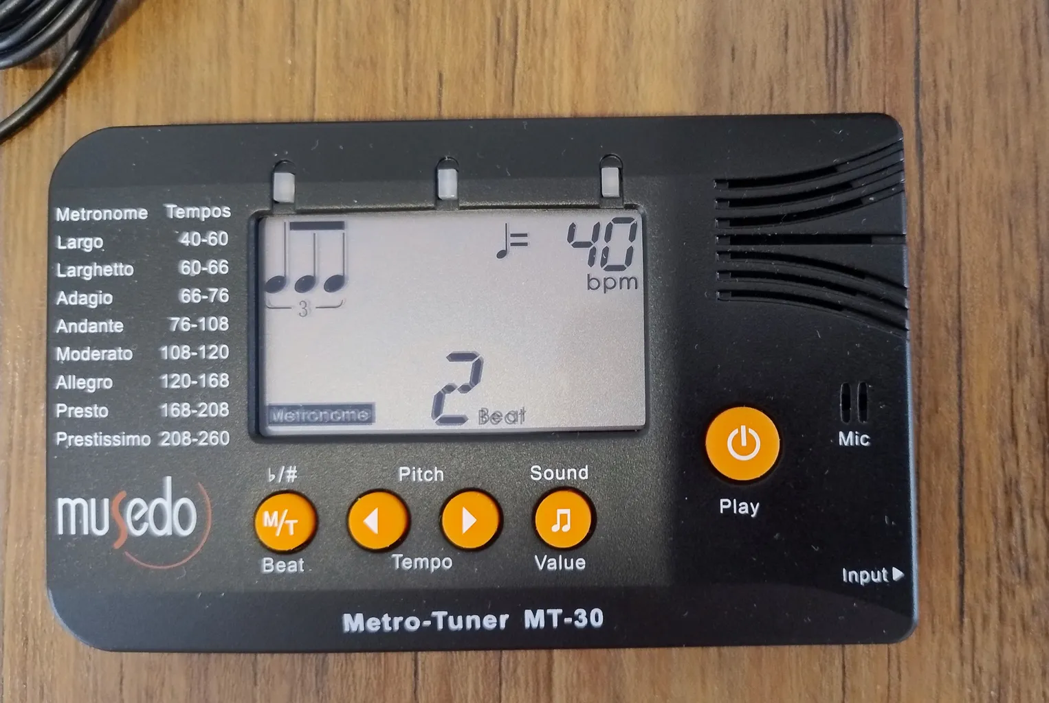 تیونر مترونوم ماسدو سه کاره مدل MT30