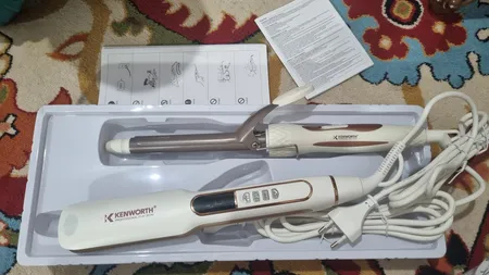 اتو مو کنورث مدل kw313 به همراه فر کننده مو