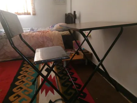 میز و صندلی تحریر تاشو و تنظیم شو یاس آبی