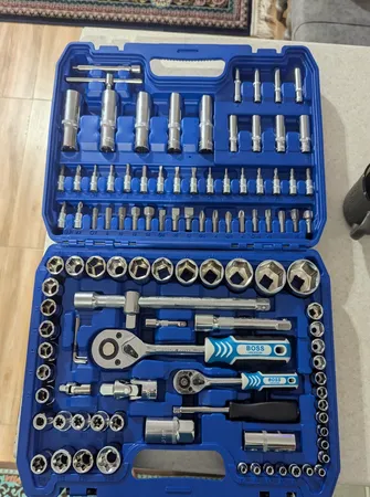 آچار بکس صنعتی باس مدل BS-108PCS مجموعه 108 عددی