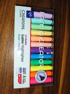 تجریه خرید ماژیک علامت گذار کریتورز کلاس مدل HLV-12 بسته 12 عددی