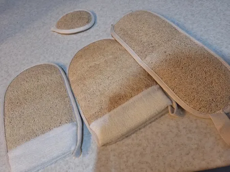 لیف حمام لوفا هماسان مدل وگان صورت و بدن