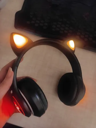 هدفون بلوتوثی طرح فانتزی گربه مدل Cat-STN-28