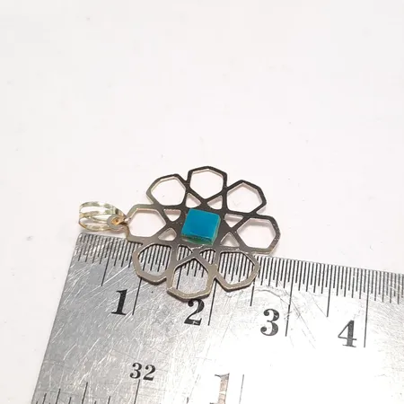 آویز گردنبند طلا 18 عیار ترنج مدل TP14