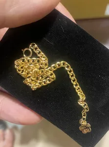 تجریه خرید دستبند زنجیری طلا 18 عیار زنانه الی گالری مدل کارتیه 80