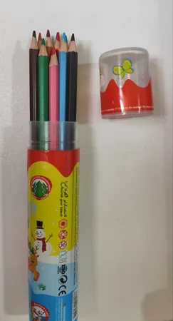 مداد رنگی 12 رنگ آریا مدل استوانه کد 3054