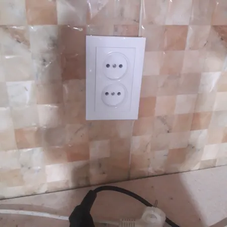 پریز برق دوقلو خیام الکتریک مدل KH8055