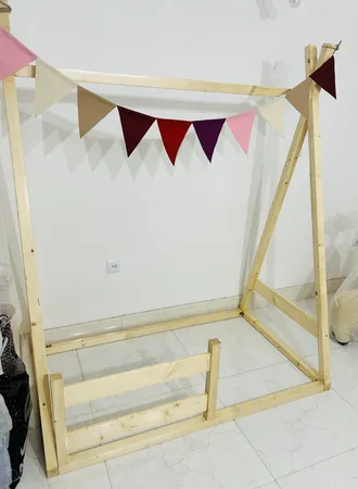 تختخواب کودک روستیک دکور مدل سرخپوستی