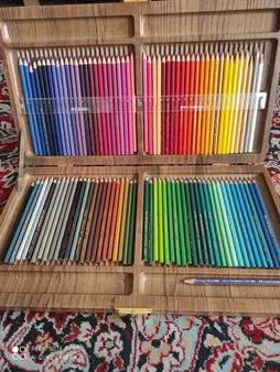 مداد رنگی 100 رنگ جعبه چوبی کنکو مدل ویکتوریا