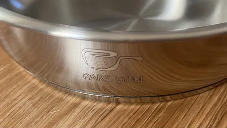 تابه پارس استیل مدل کف سه لایه کد 200 سایز 20