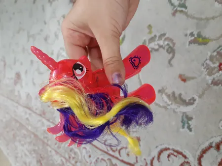 عروسک طرح پونی رینبودش کد 1086 ارتفاع 10 سانتیمتر