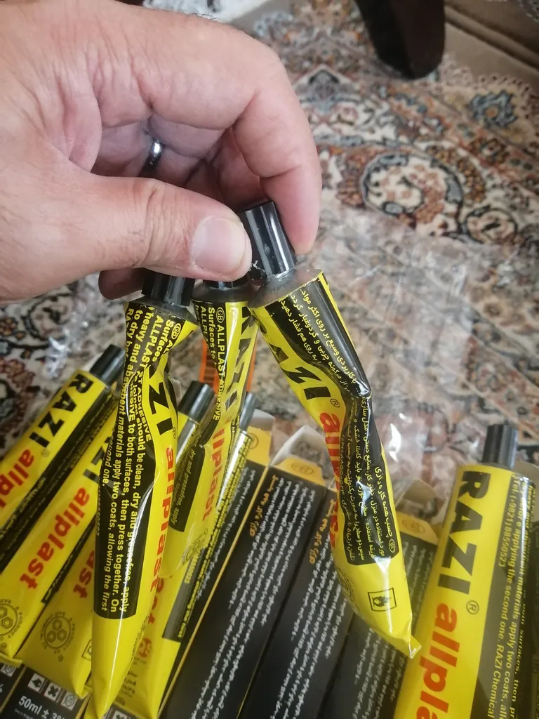 چسب مایع رازی مدل Allplast بسته 10 عددی