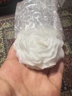 شمع مدل گل آلاله بسته 5 عددی