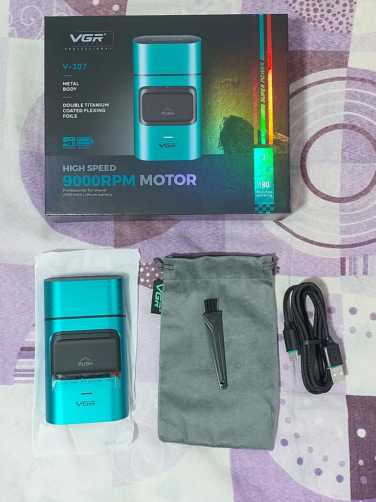 ماشین اصلاح موی صورت شارژی وی جی ار مدل V-307