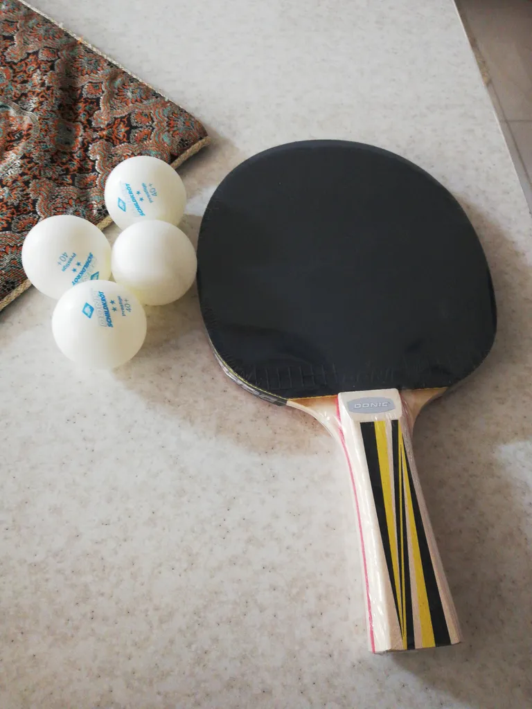 راکت پینگ پنگ دونیک مدل Top Team Set500 بهمراه کاور و توپ