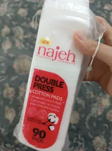 تجریه خرید پد پاک کننده آرایش صورت ناژه مدل پنبه‌ای کد 02 بسته 90 عددی