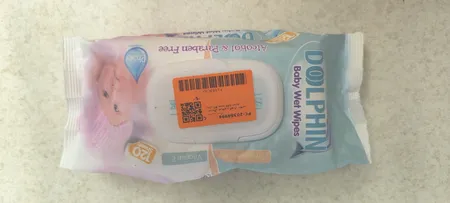 دستمال مرطوب کودک دلفین مدل B5 بسته 120 عددی