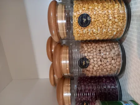 برچسب طرح برگ مدل ادویه و حبوبات آشپرخانه کد 22 بسته 48 عددی