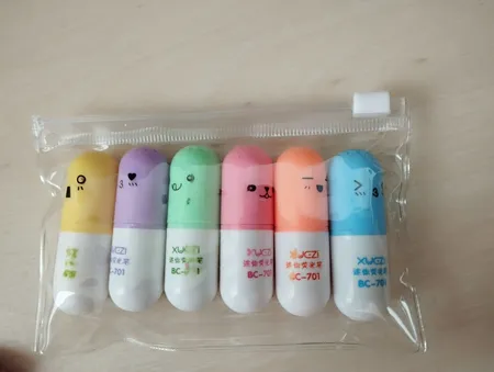 ماژیک علامت گذار مدل Pill بسته 6 عددی