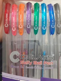 خودکار سی.کلاس مدل سلفی بال پن کد 3011 بسته 8 عددی