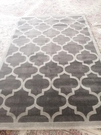 فرش ماشینی ساوین کد 4045 زمینه طوسی