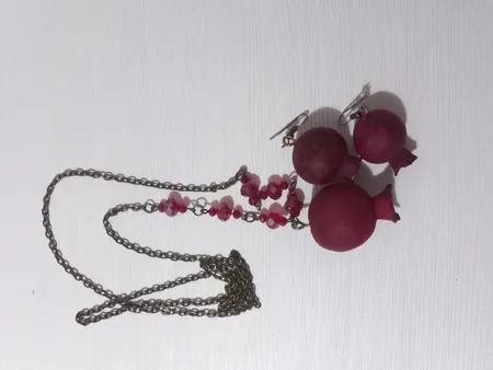 نیم ست شهر شیک مدل S634 انار طبیعی