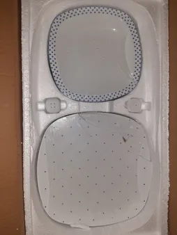 سرویس غذاخوری 27 پارچه چینی زرین ایران مدل کواترو ورنیکا درجه یک