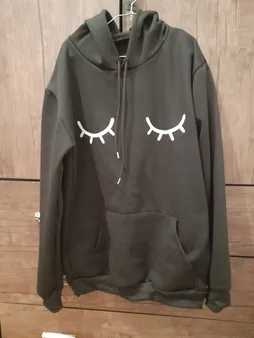 هودی زنانه طرح چشم کد 17099BW