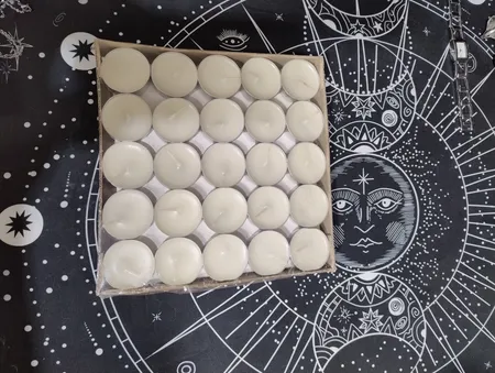 شمع وارمر طرح زرین مدل s1 بسته 50 عددی