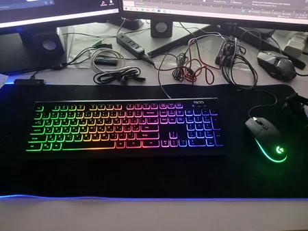 کیبورد گیمینگ تسکو مدل TK 8031، سوییچ ممبران، Full-Size، نورپردازی RGB