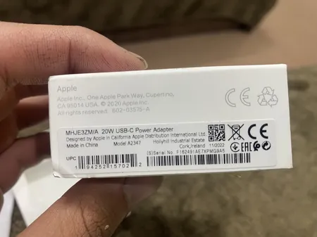 شارژر دیواری 20 وات اپل مدل 20W USB-C