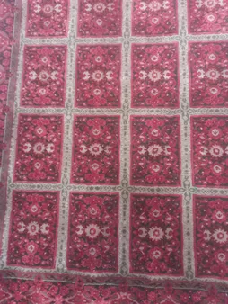 فرش ماشینی عرش طرح بیژن زمینه قرمز