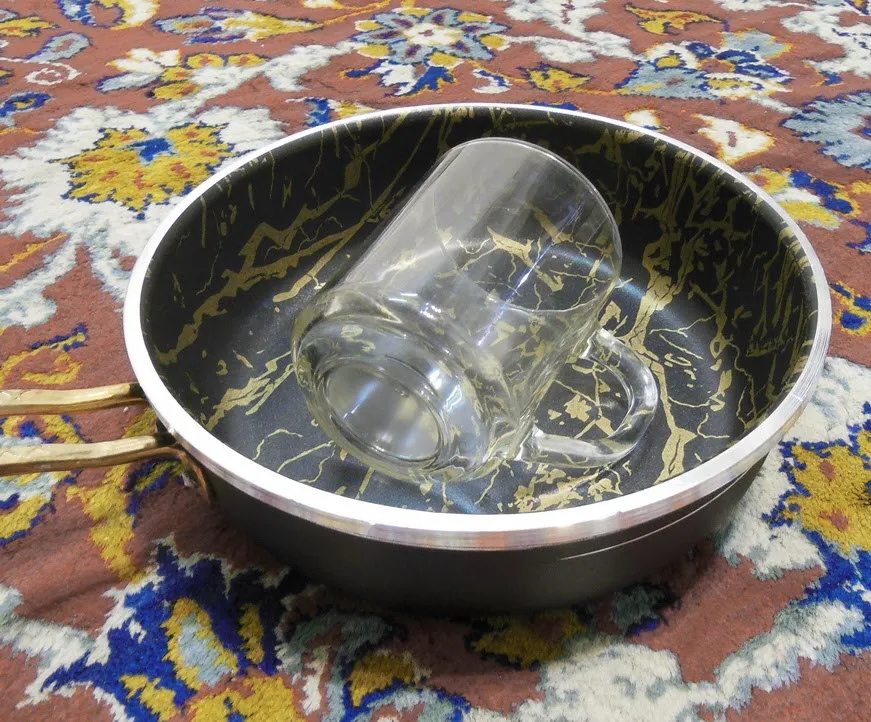 تابه ظرف سازان اسدیان مدل ماربل سایز 18