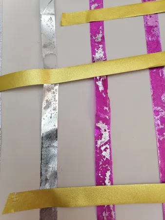 چسب نواری اکلیلی مدل Glitter بسته 10 عددی