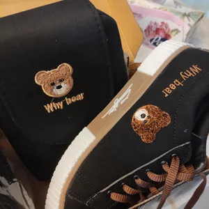 تجریه خرید کفش روزمره زنانه سیی مدل خرسی کد 2097