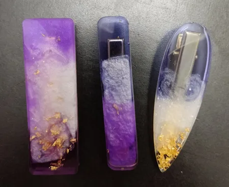 قالب رزین مدل گیره مو طرح کلاسیک کد SIM1