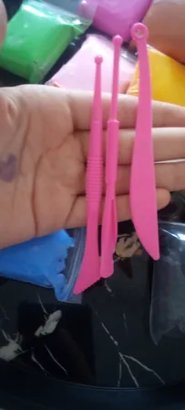 خمیر و ابزار مجسمه سازی مجسمه سازی کد‌ 007 بسته 12 عددی به همراه ابزار