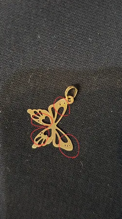 آویز گردنبند طلا 18 عیار اسنوگلد کد 13001