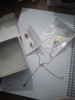 نیم ست زنانه بهارگالری طرح حرف M کد 209058