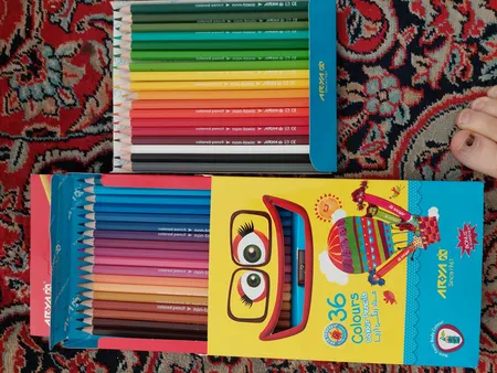 مداد رنگی 36 رنگ آریا مدل 3018