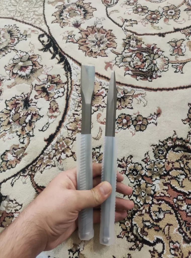 قلم تخریب چهار شیار کد L250 مجموعه دو عددی