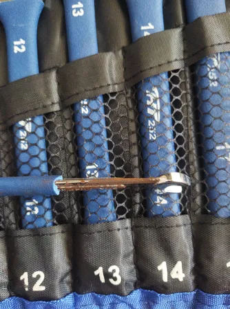 آچار یکسر تخت و یکسر رینگی اچ تی مدل SD120 مجموعه 12 عددی