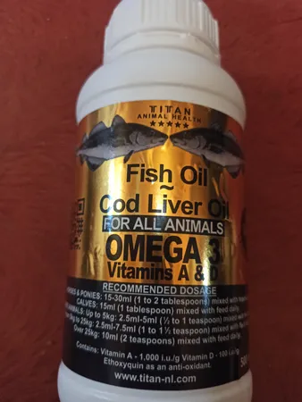روغن کبد ماهی تایتان مدل cod liver وزن 500 گرم