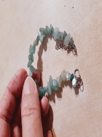 دستبند مدل سنگ طبیعی آونتورین