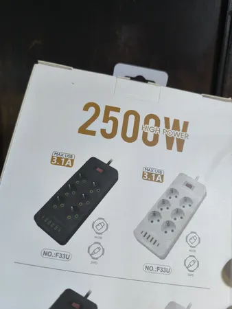 چندراهی برق پاورسوکت مدل F33u Type-C شش خانه