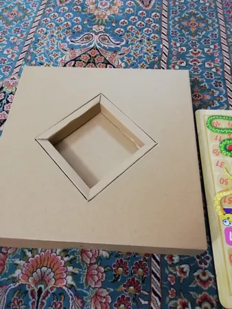 بازی منچ و مارپله تخته چوبی مدل Animals